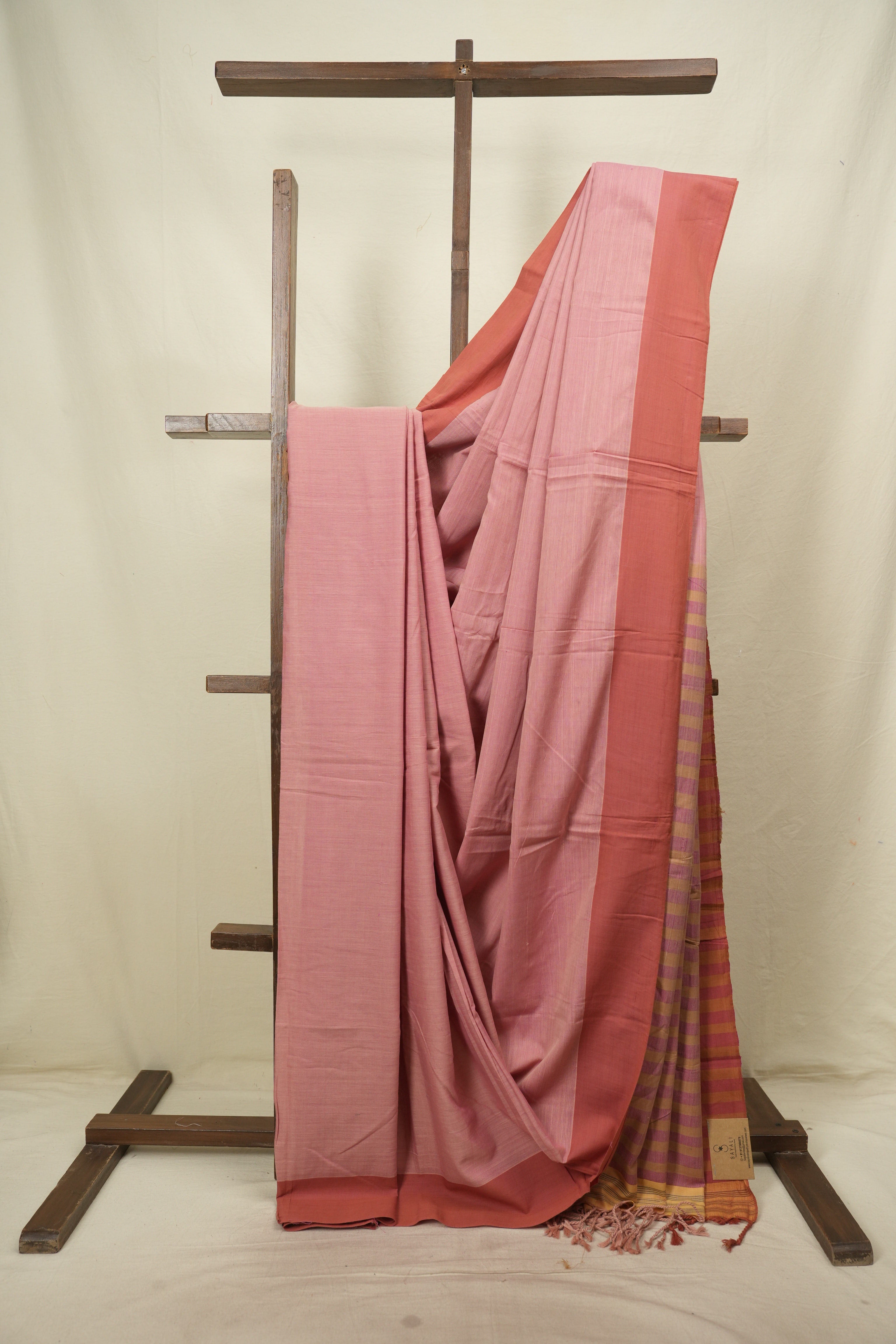 Pink Cotton IIkal Saree - SRPCIS1147