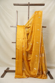 Gold Yellow Tissue Banarasi Silk Saree - SRGYTBSS005