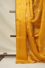 Gold Yellow Tissue Banarasi Silk Saree - SRGYTBSS005