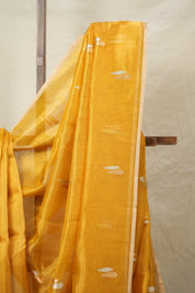 Gold Yellow Tissue Banarasi Silk Saree - SRGYTBSS005