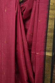 Red Raw Silk Saree - SRRRSS347