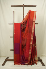 Multicolour Maheshwari Saree - SRMMS1189