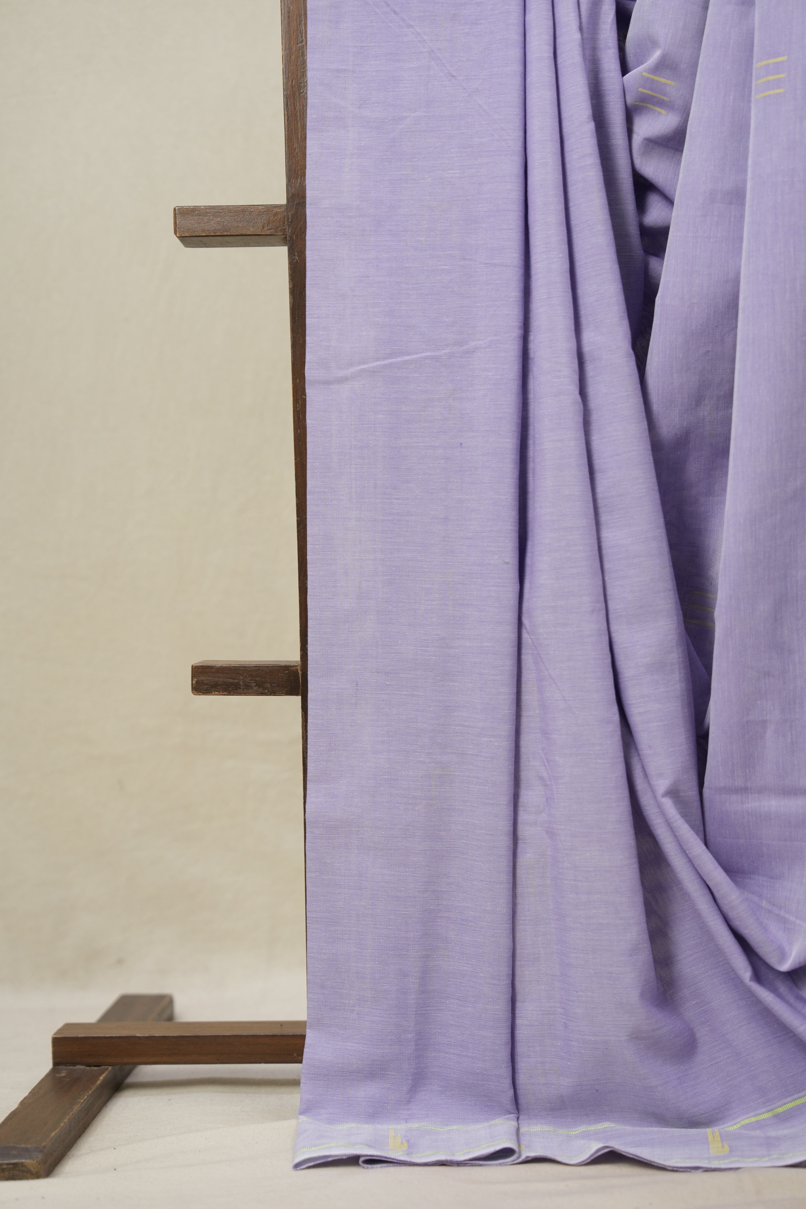 Lavender Cotton Paithani Saree - SRLCPS696