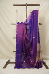 Purple Tissue Banarasi Silk Saree - SRPTBSS004