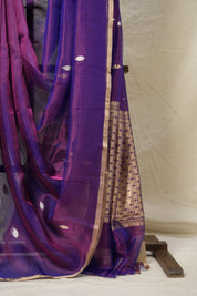 Purple Tissue Banarasi Silk Saree - SRPTBSS004