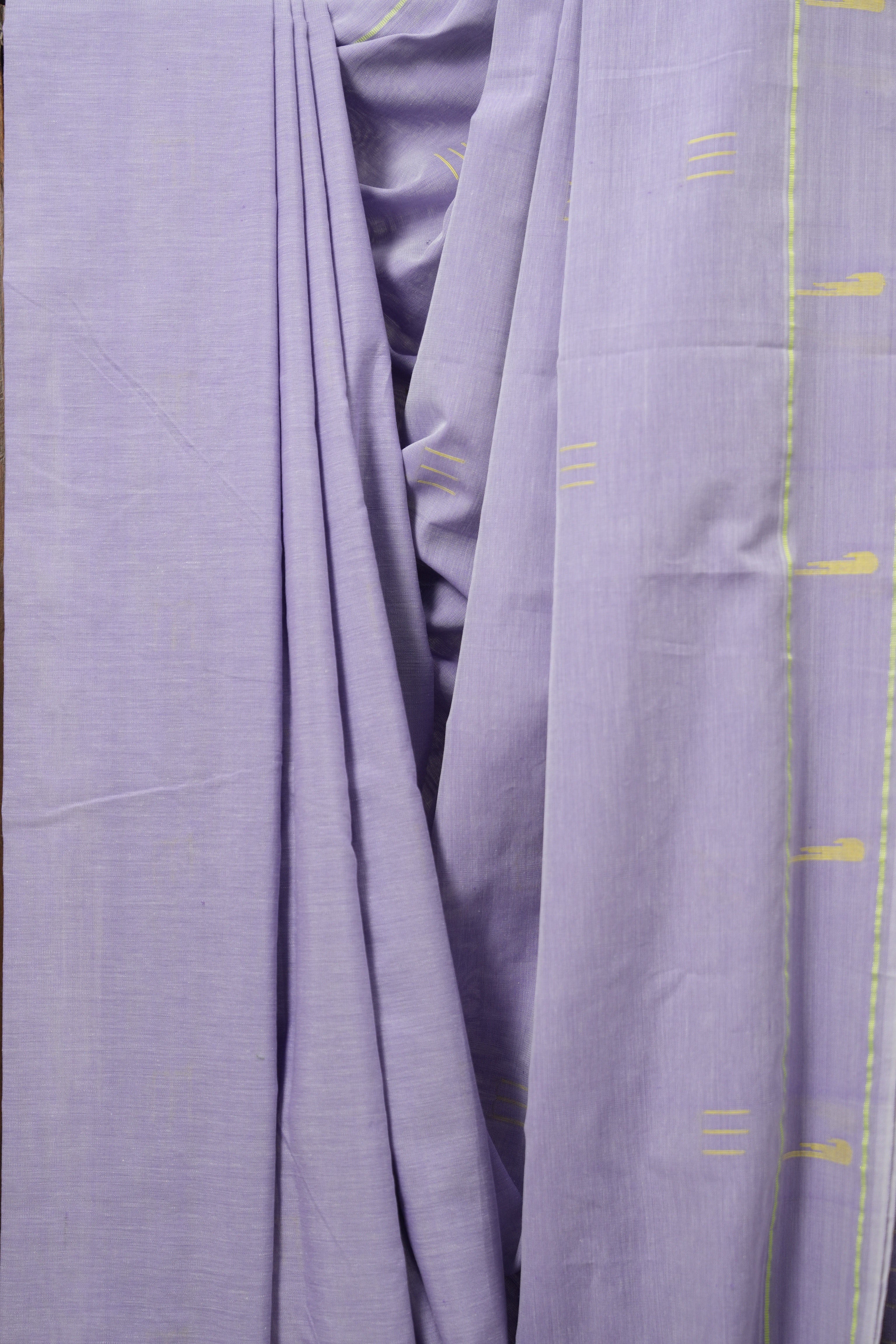 Lavender Cotton Paithani Saree - SRLCPS696