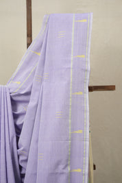 Lavender Cotton Paithani Saree - SRLCPS696