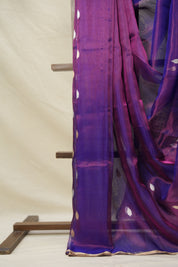 Purple Tissue Banarasi Silk Saree - SRPTBSS004