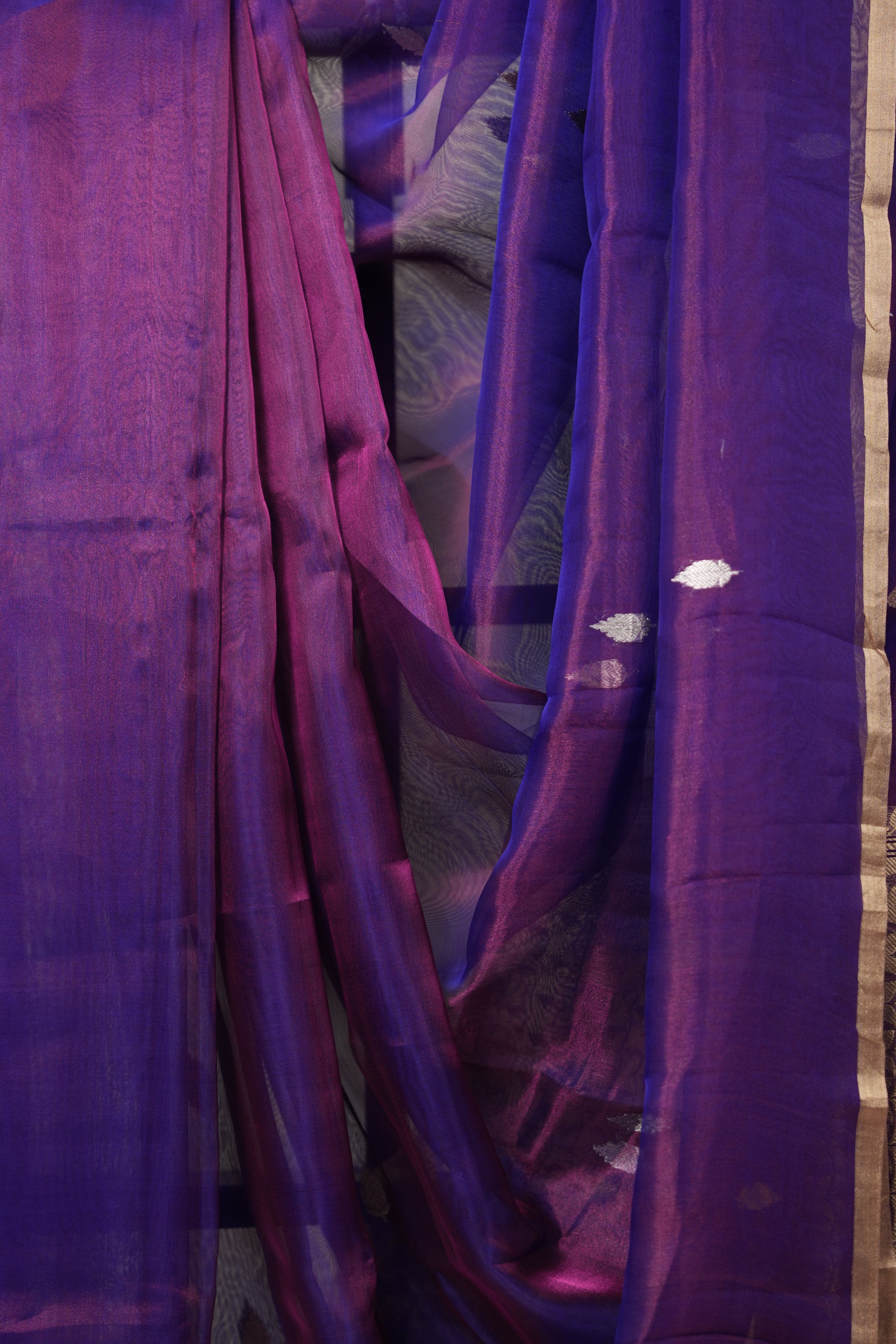 Purple Tissue Banarasi Silk Saree - SRPTBSS004
