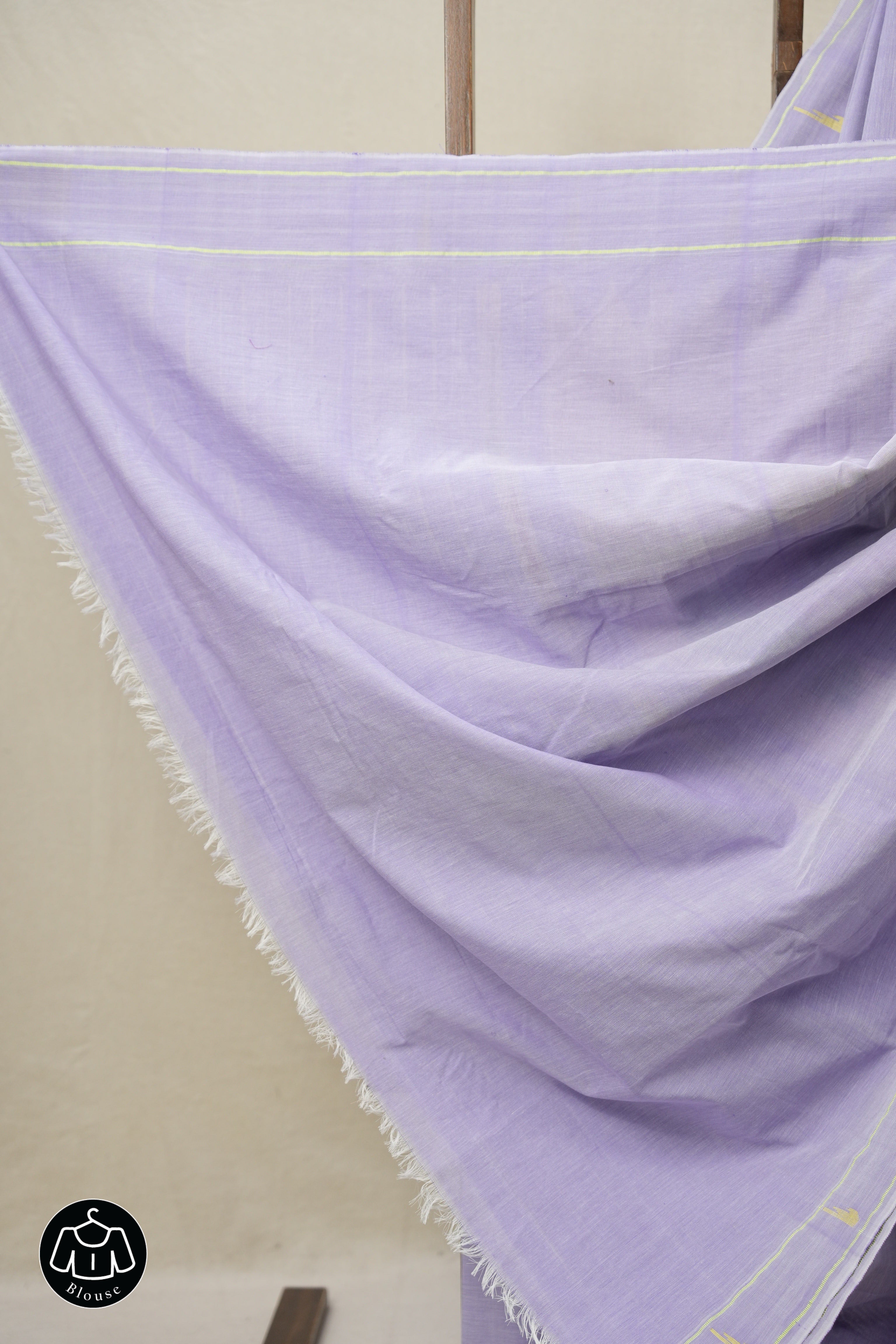 Lavender Cotton Paithani Saree - SRLCPS696