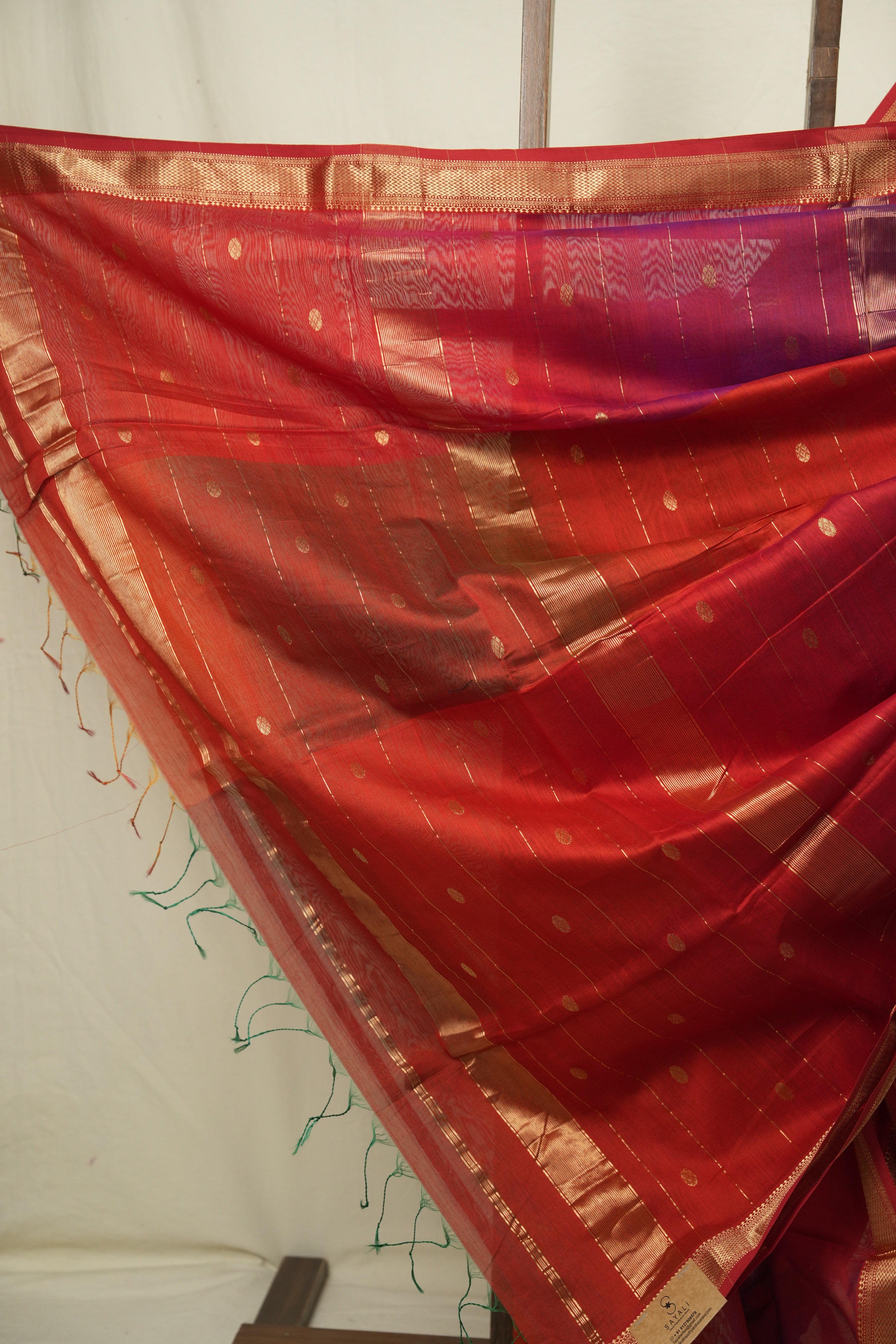 Multicolour Maheshwari Saree - SRMMS1189