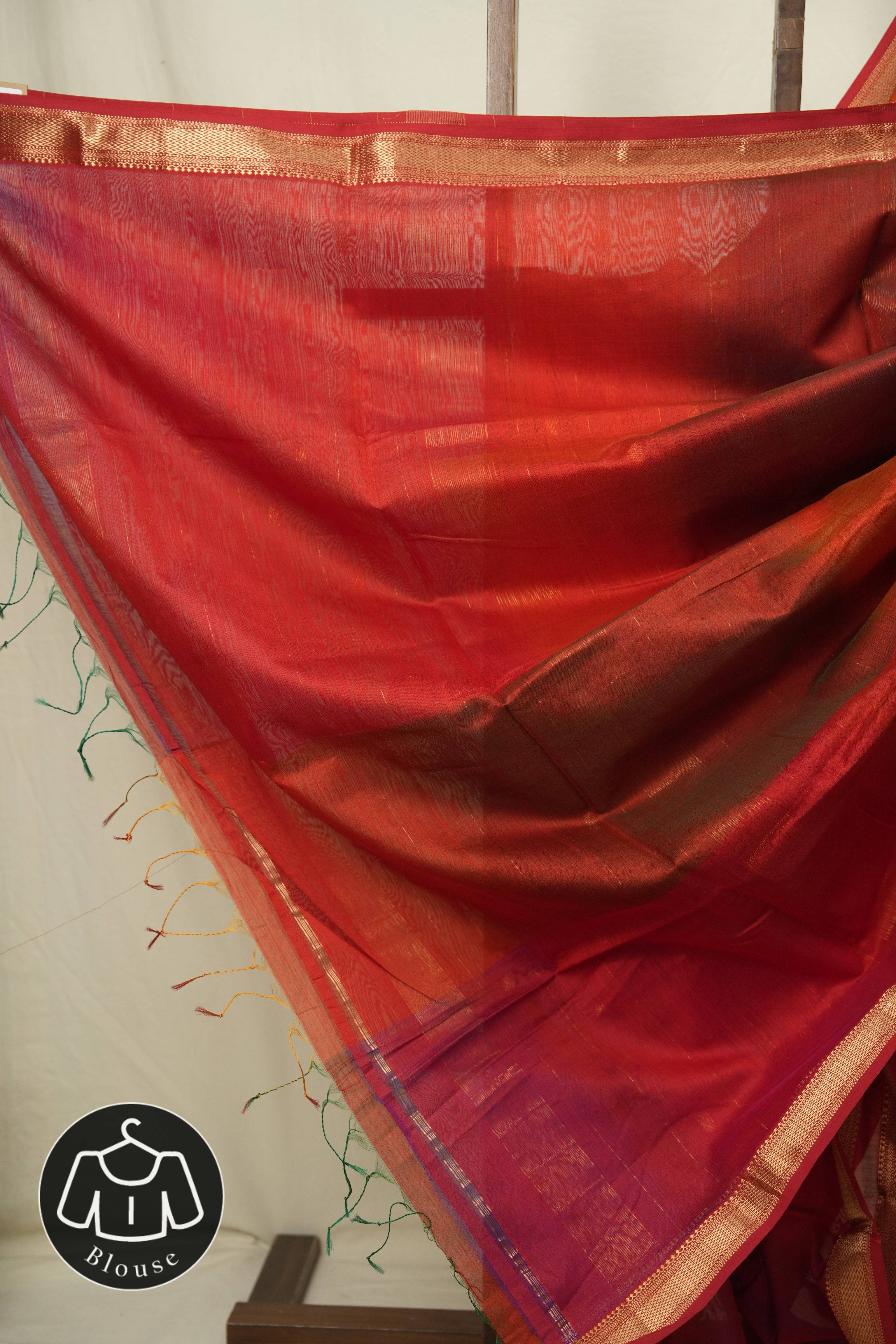 Multicolour Maheshwari Saree - SRMMS1189