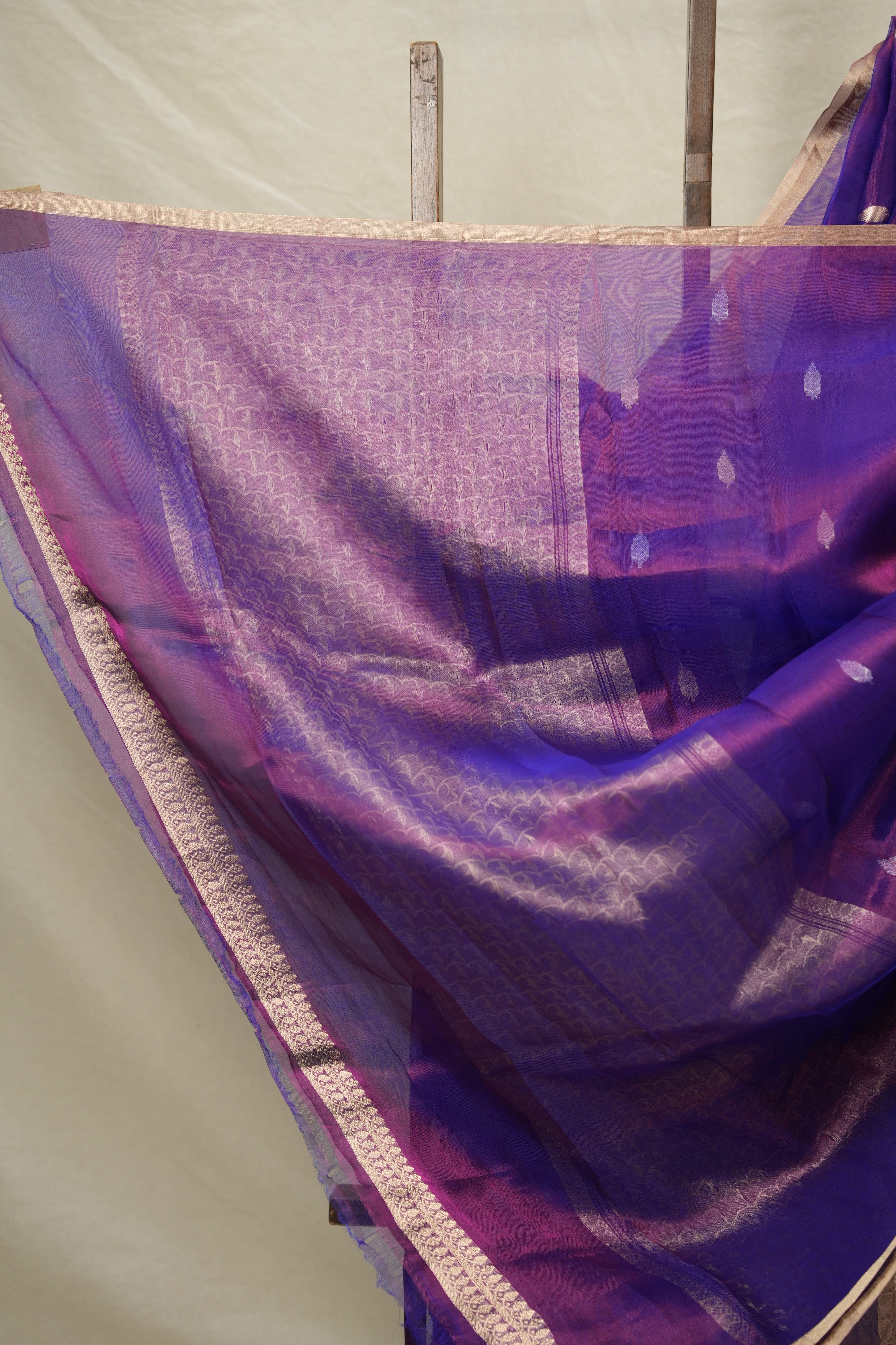 Purple Tissue Banarasi Silk Saree - SRPTBSS004