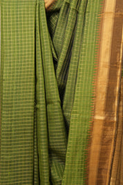 Mehendi Green Raw Silk Saree - SRMGRSS389