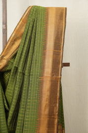 Mehendi Green Raw Silk Saree - SRMGRSS389