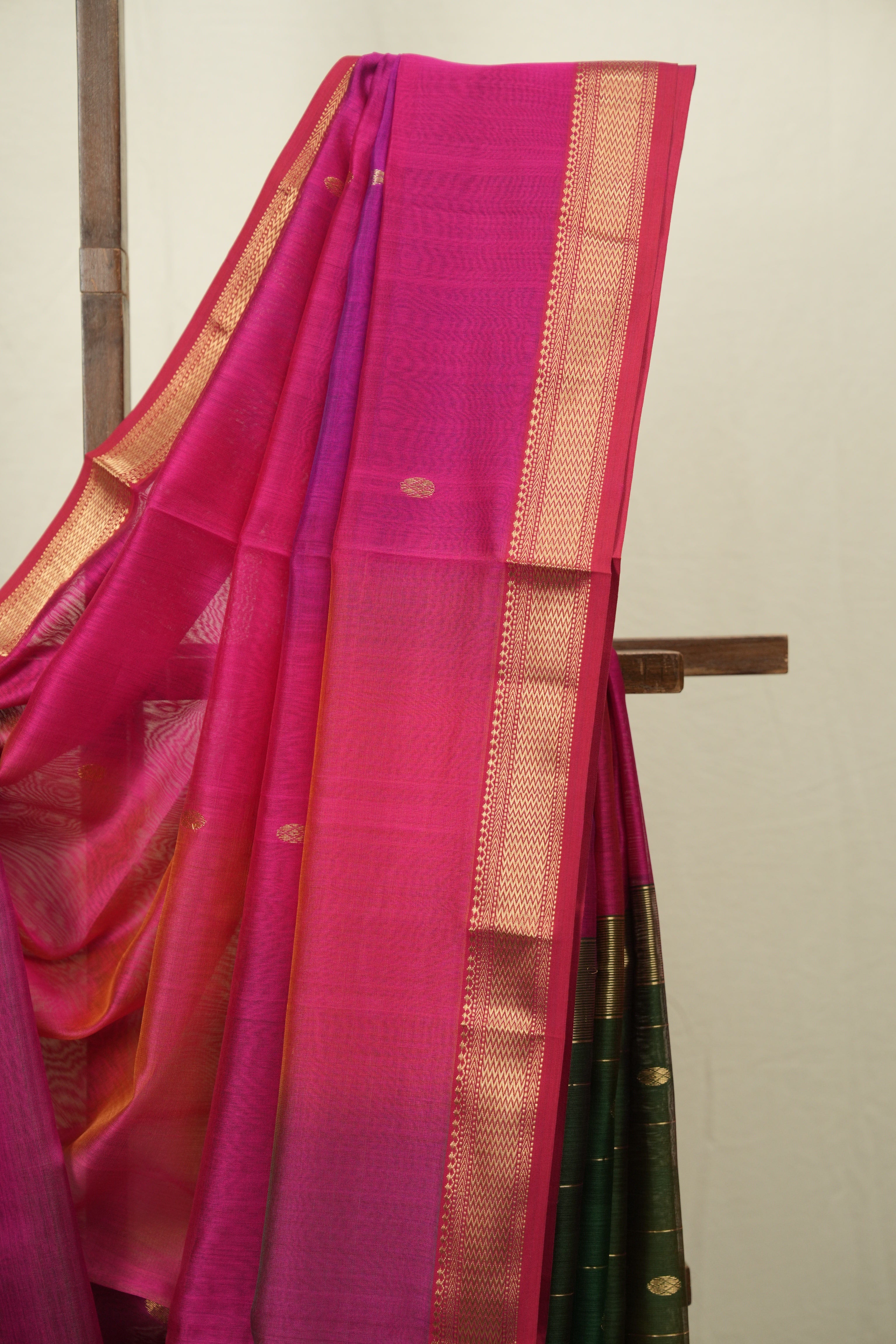 Pink Maheshwari Saree - SRPMS1191