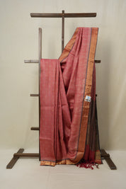Pink Kosa Tussar Silk Saree - SRPKTSS759
