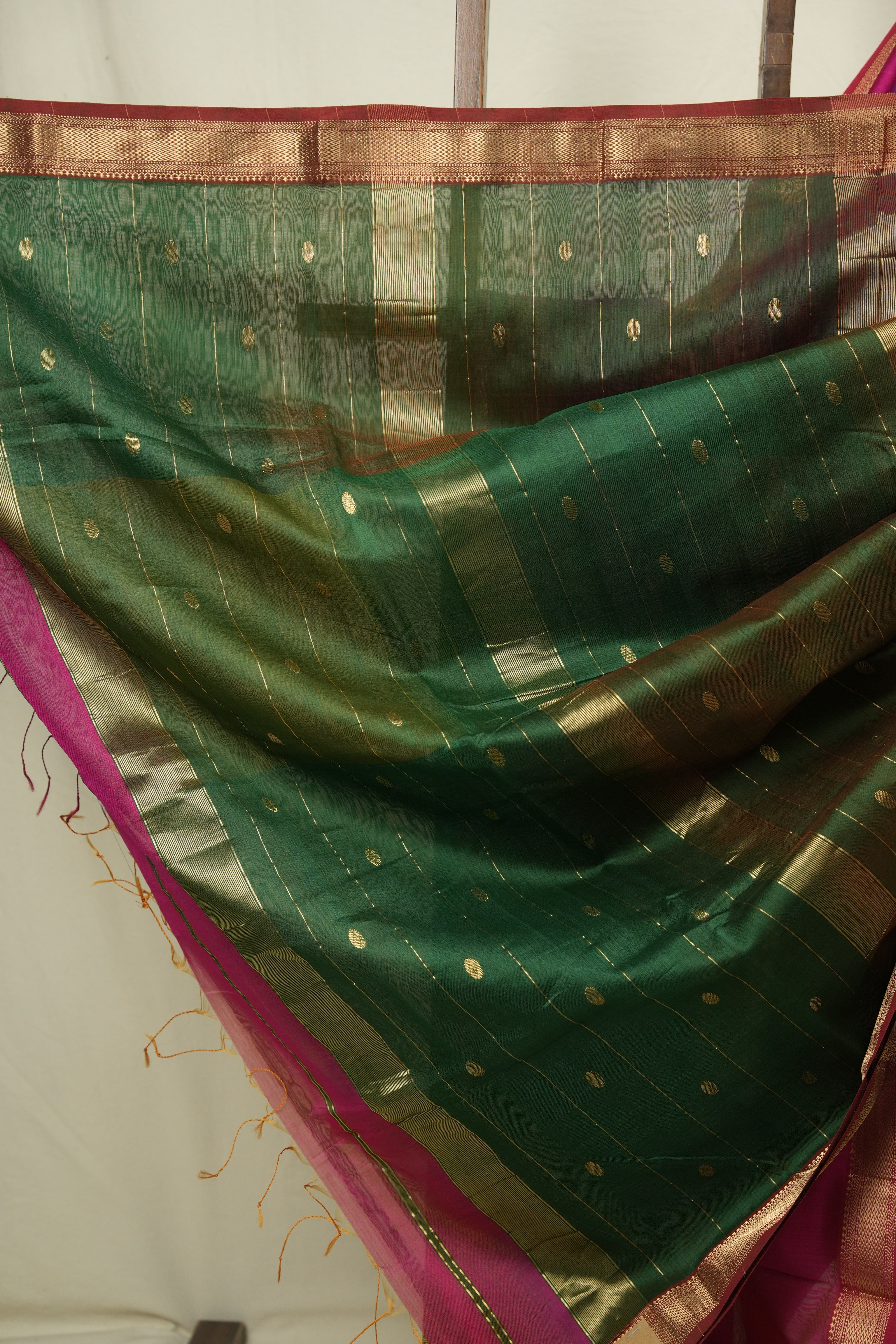 Pink Maheshwari Saree - SRPMS1191
