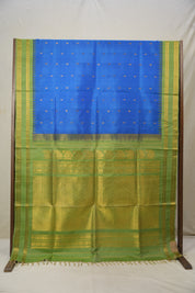 Blue Gadwal Silk Saree - SRBGSS545