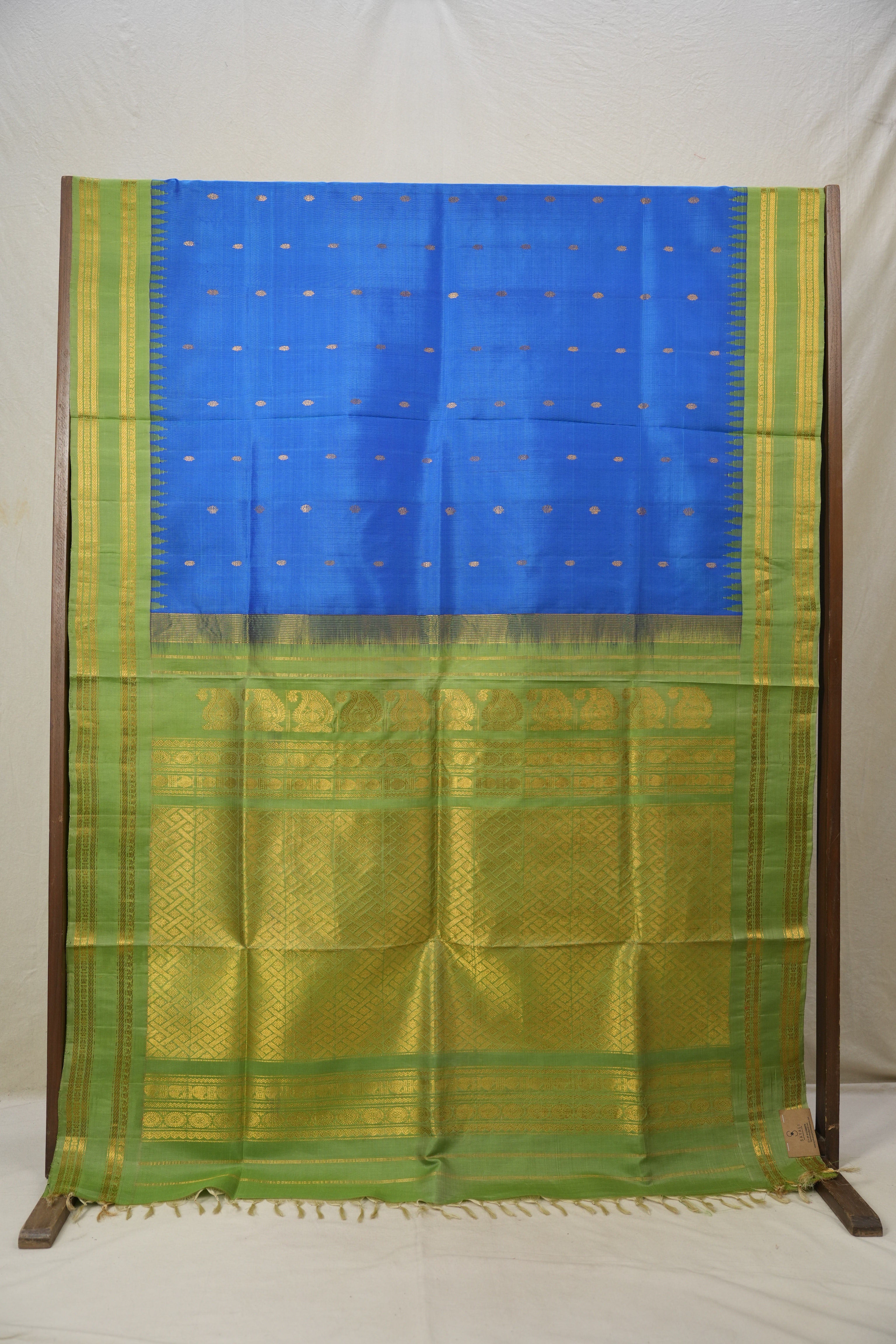 Blue Gadwal Silk Saree - SRBGSS545