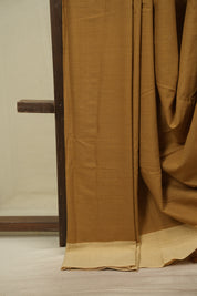Brown Cotton IIkal Saree - SRBCIS1150