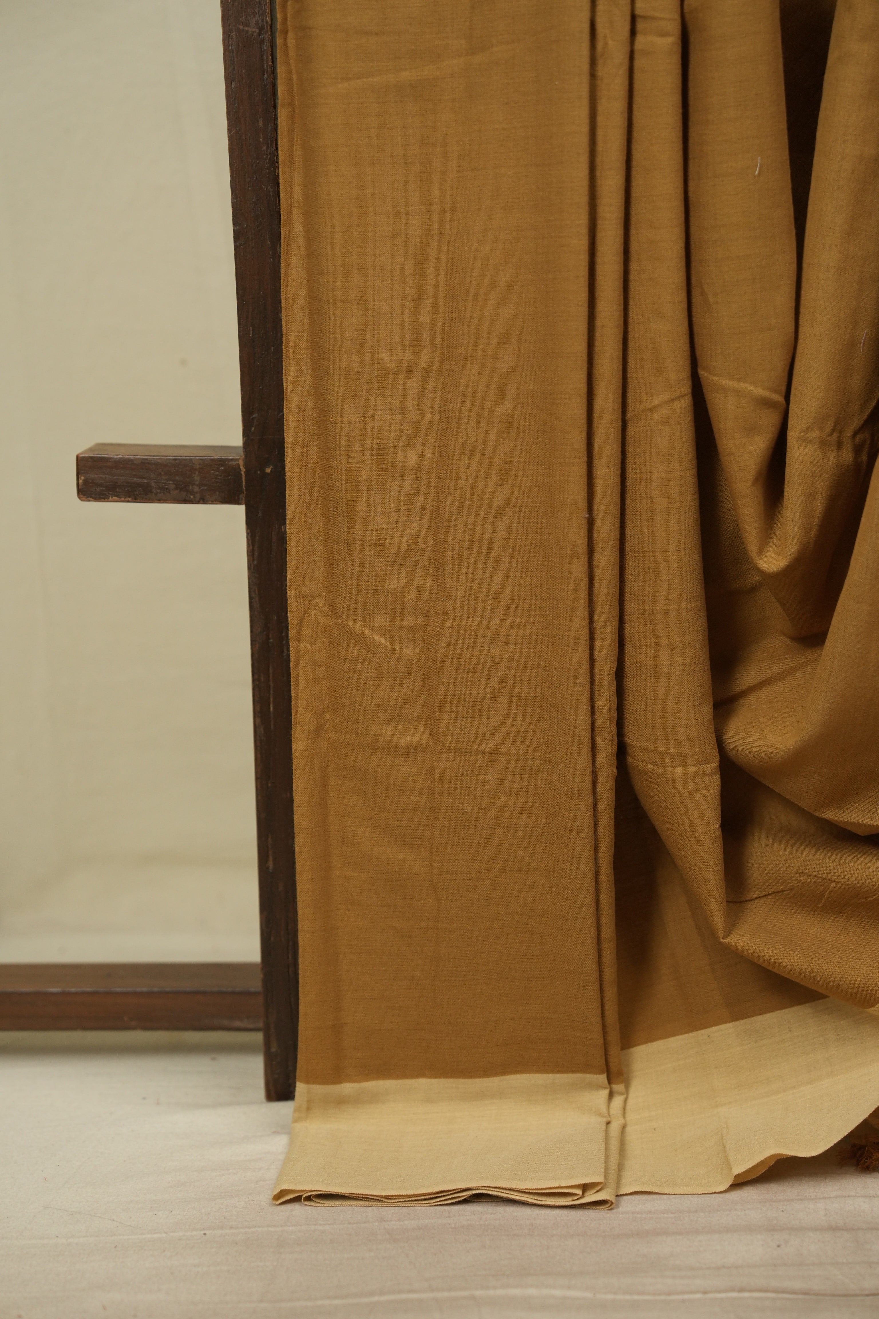 Brown Cotton IIkal Saree - SRBCIS1150
