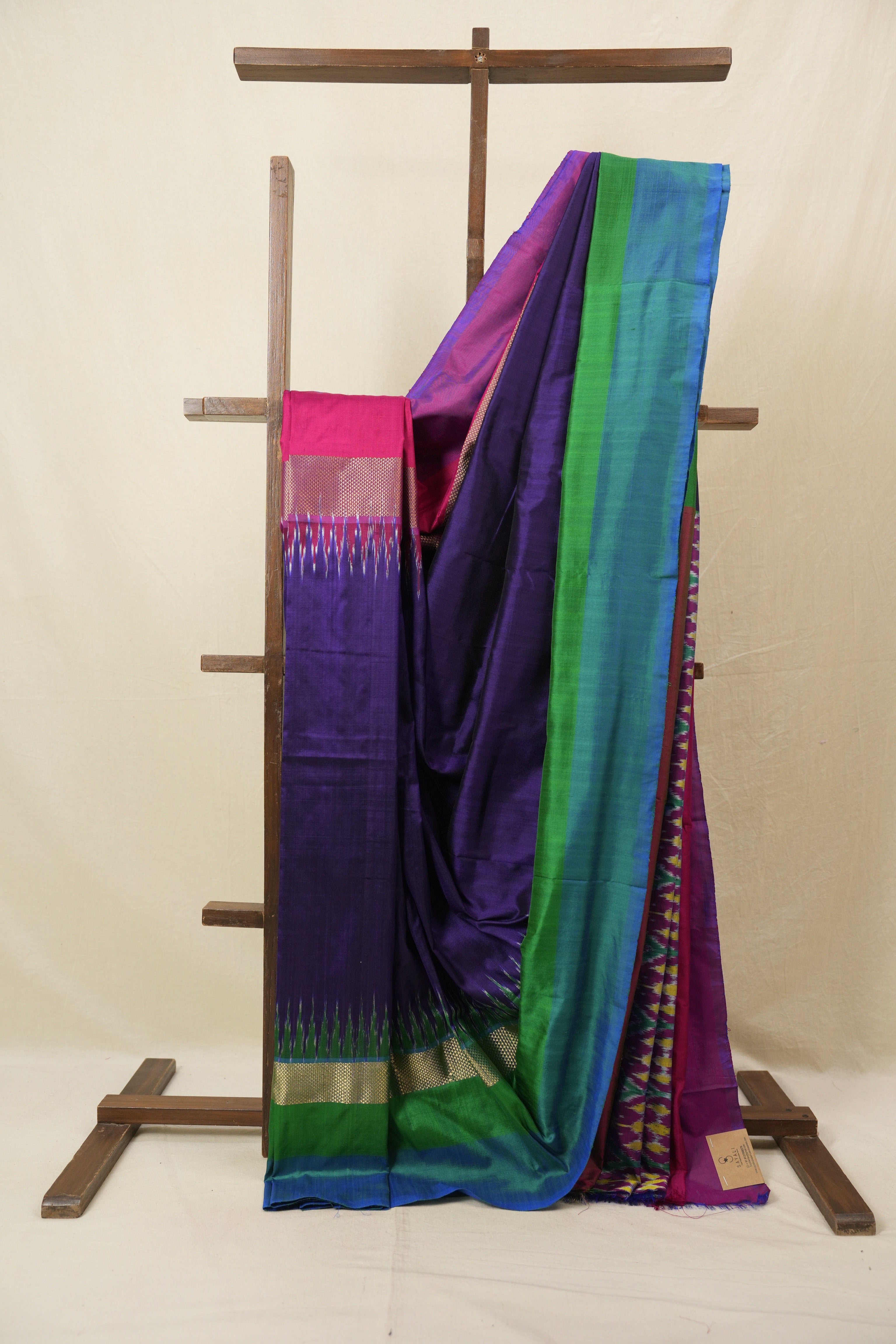 Violet Pochampalli Silk Ikat Saree - SRVPSIS301