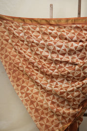 Brown HBP Cotton Silk Saree With Maheshwari Border - SRBCSS1265