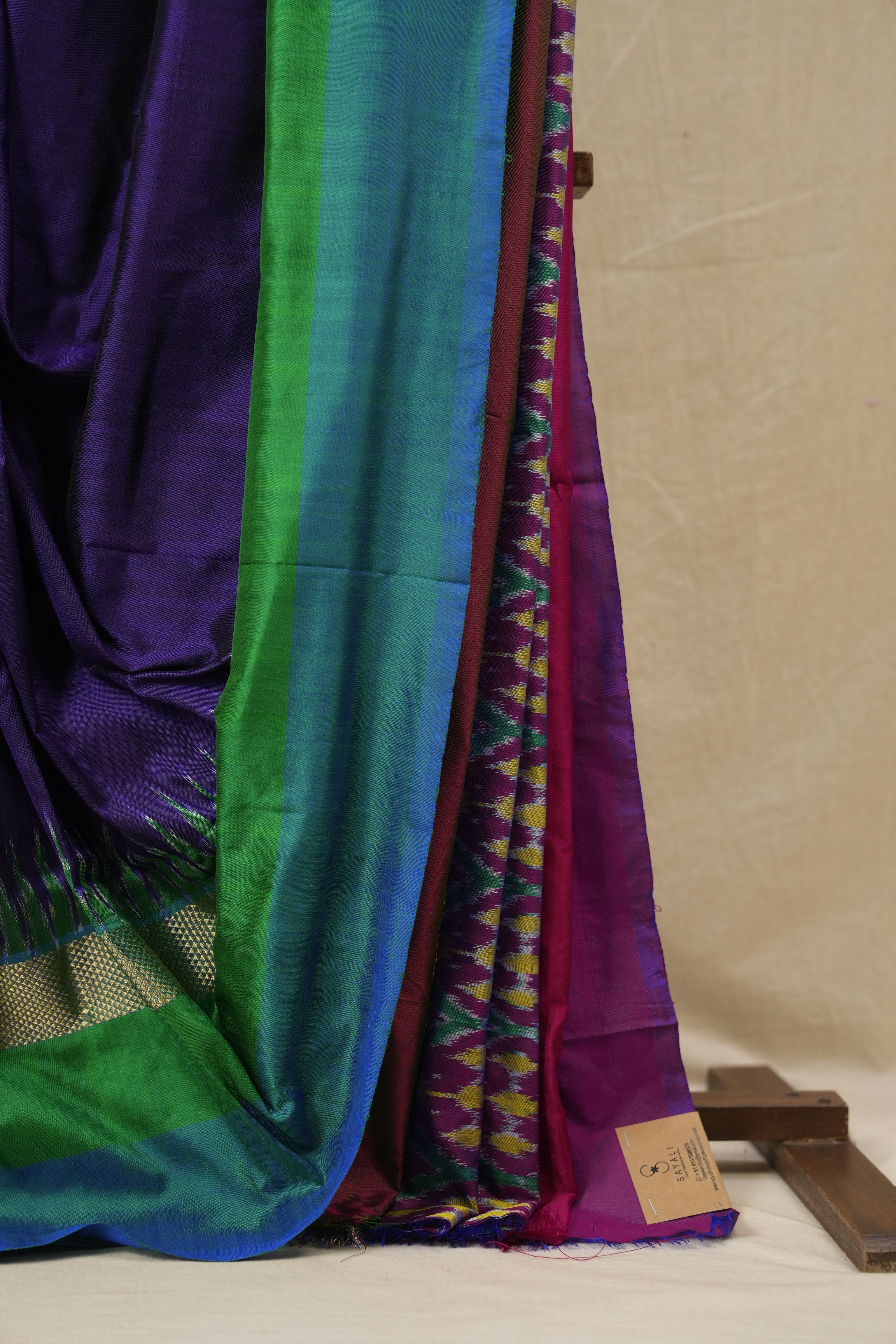 Violet Pochampalli Silk Ikat Saree - SRVPSIS301