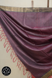 Pink Kosa Tussar Silk Saree - SRPKTSS759