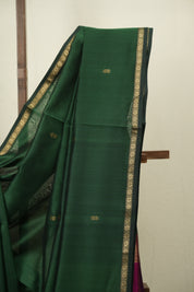 Green Maheshwari Saree - SRGMS1219