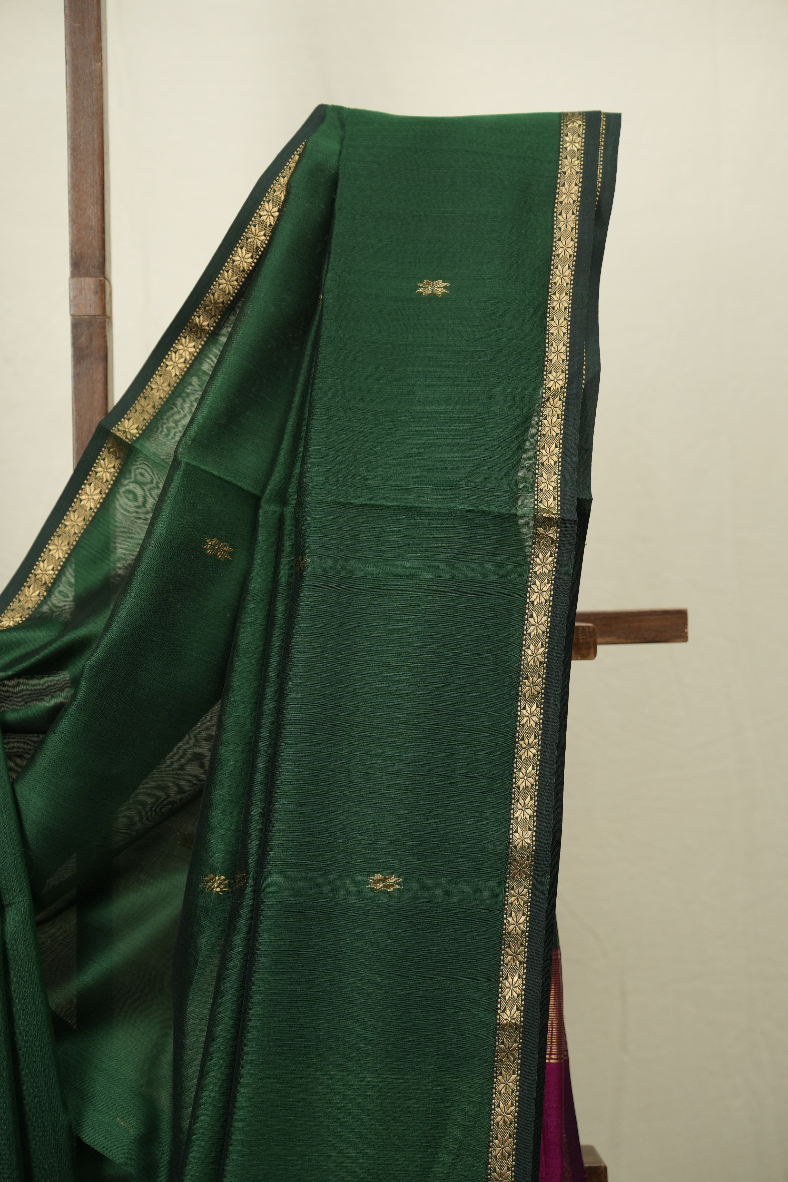 Green Maheshwari Saree - SRGMS1219