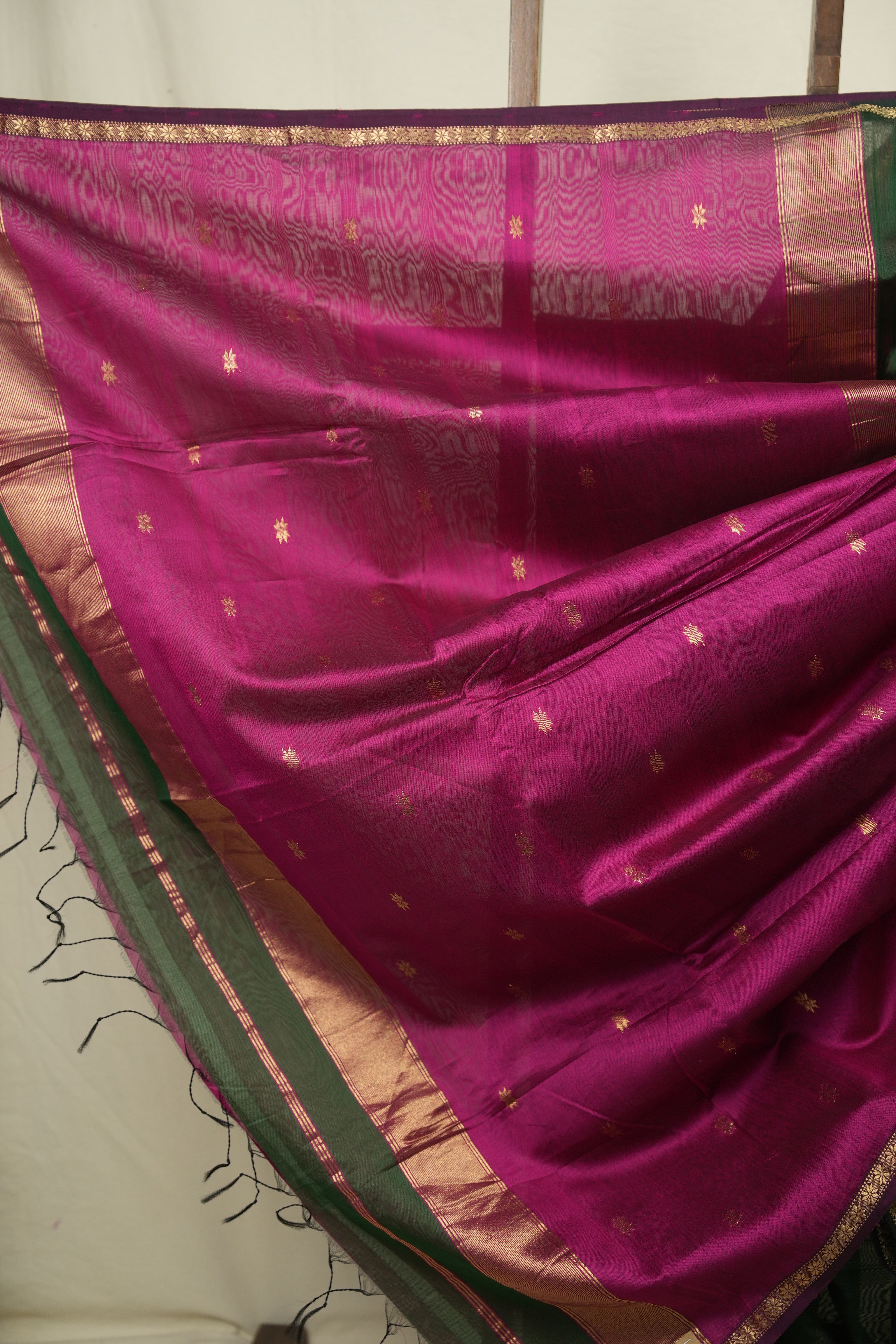 Green Maheshwari Saree - SRGMS1219