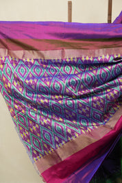 Violet Pochampalli Silk Ikat Saree - SRVPSIS301