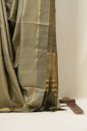 Sand Brown Tussar Silk Saree - SRSBTSS1504