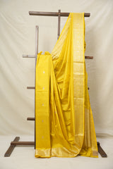 Lemon Yellow Banarasi Silk Saree - SRLYBSS858