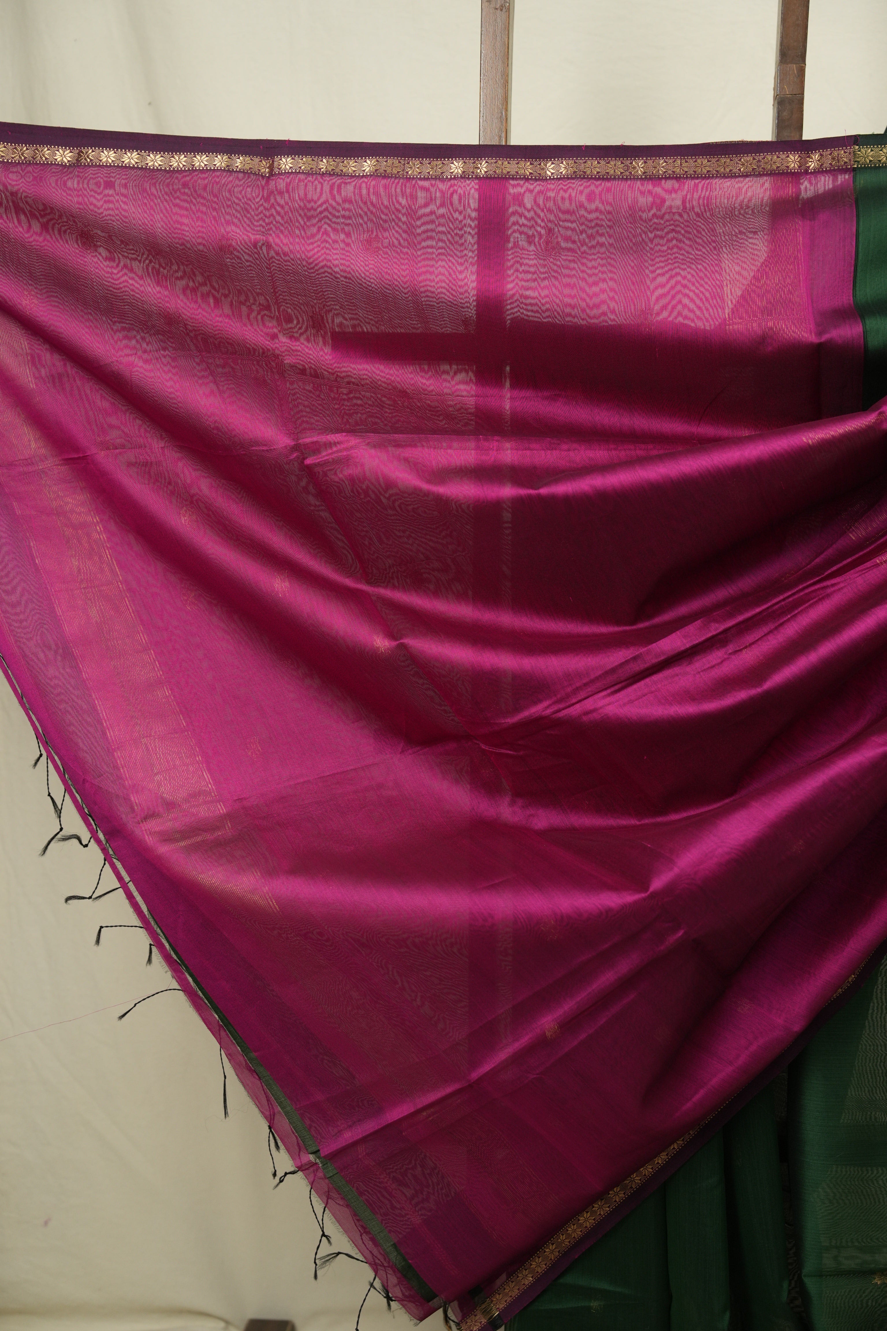 Green Maheshwari Saree - SRGMS1219