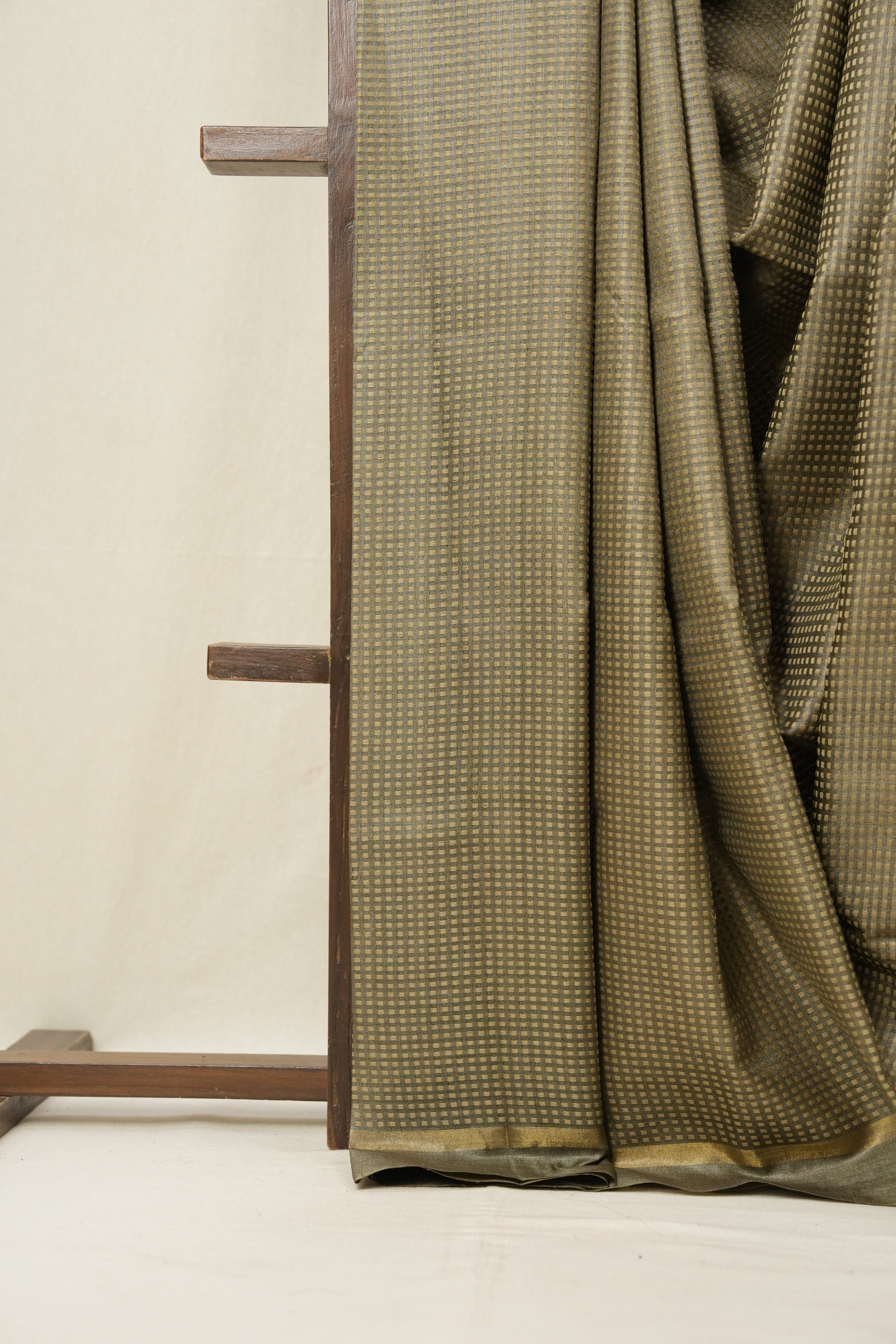 Sand Brown Tussar Silk Saree - SRSBTSS1504