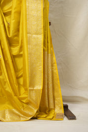 Lemon Yellow Banarasi Silk Saree - SRLYBSS858