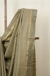 Sand Brown Tussar Silk Saree - SRSBTSS1504