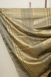 Sand Brown Tussar Silk Saree - SRSBTSS1504