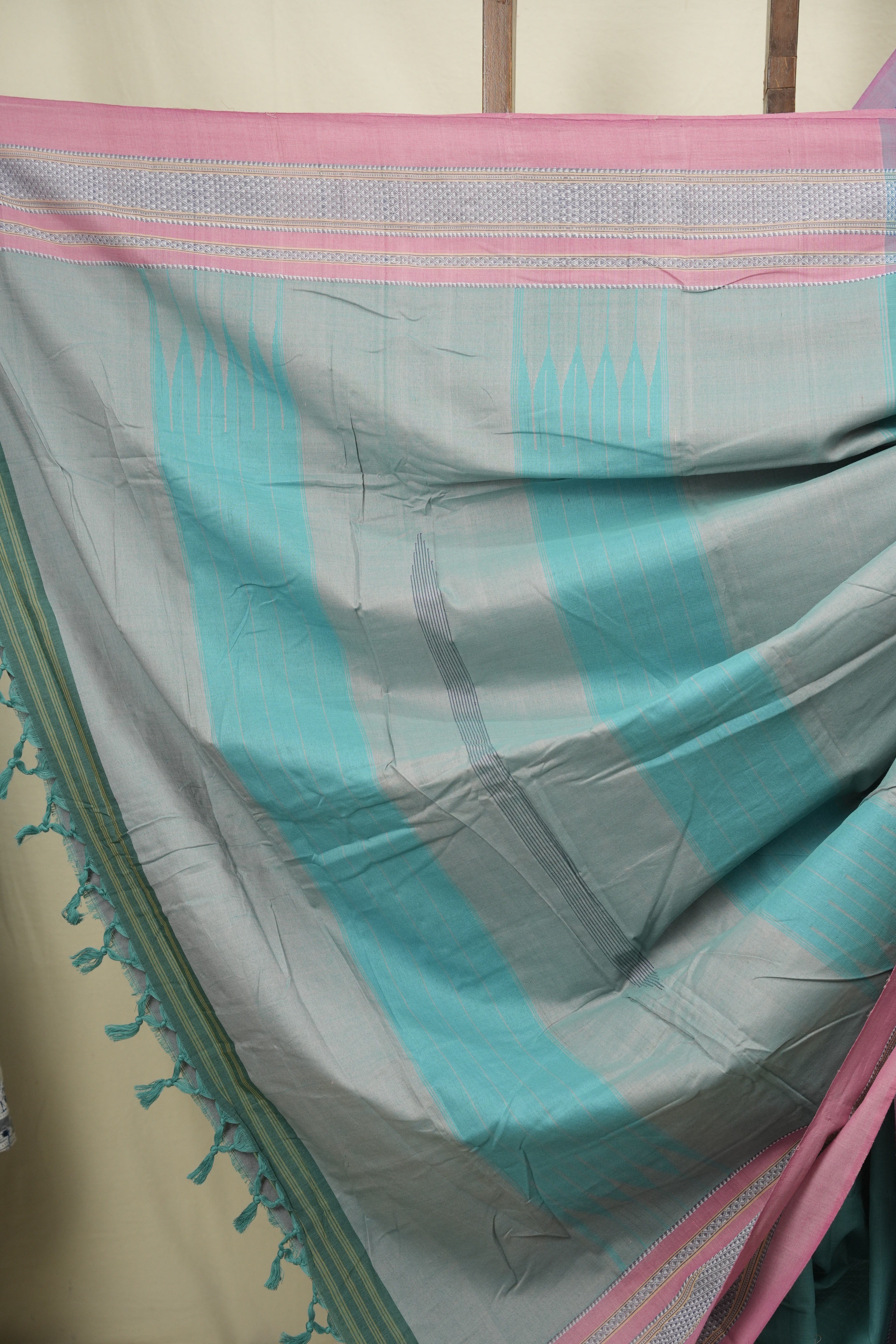 Aqua Cotton IIkal Saree - SRACIS1148