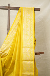 Lemon Yellow Banarasi Silk Saree - SRLYBSS858