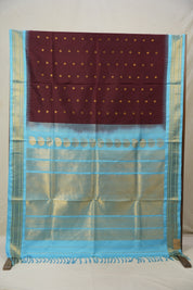 Brown Gadwal Silk Saree - SRBGSS500