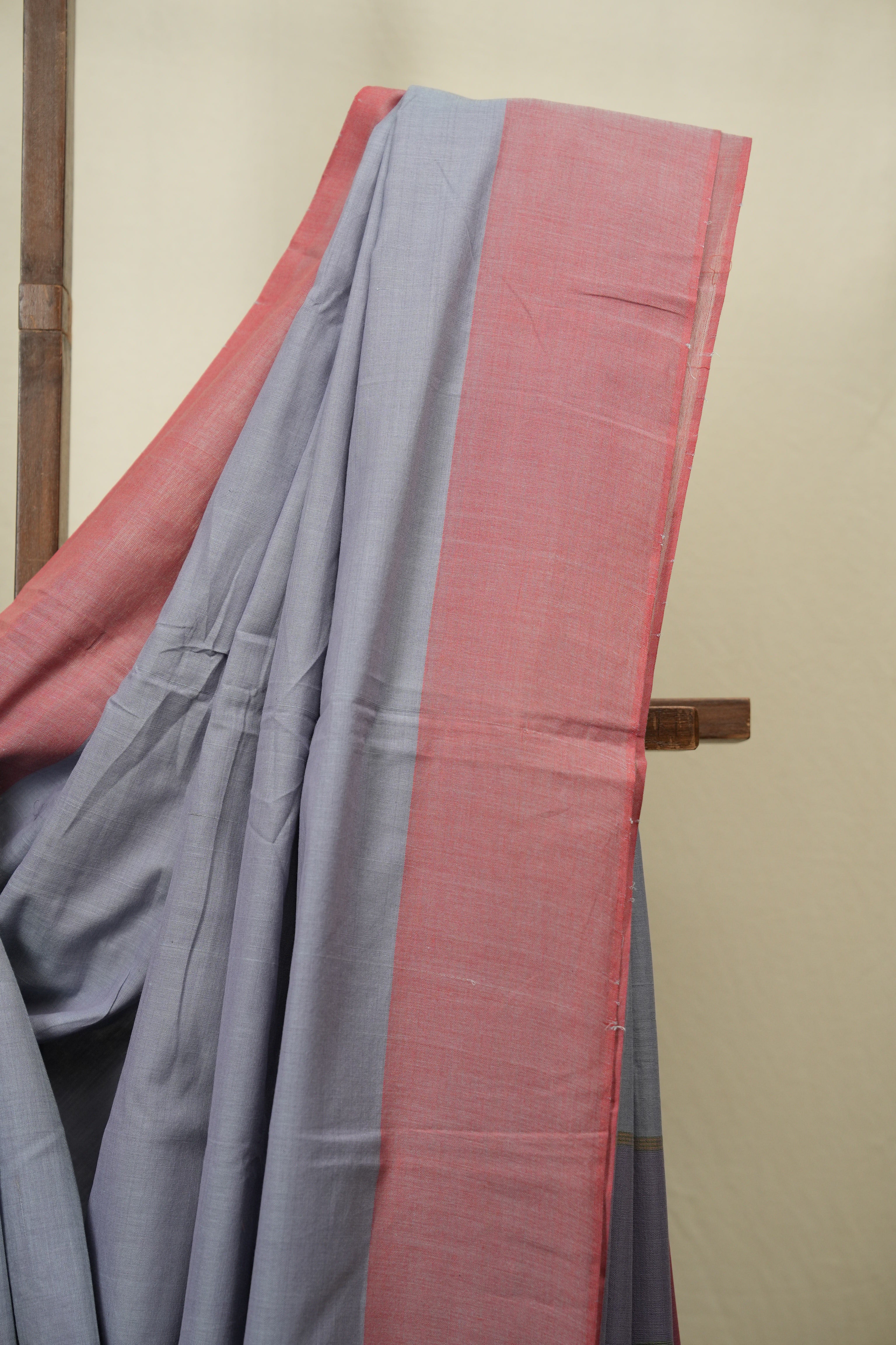 Powder Blue Cotton IIkal Saree - SRPBCIS1146