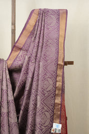 Purple Kosa Tussar Silk Saree - SRPKTSS754