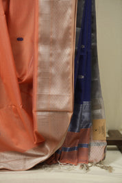 Peach Maheshwari Saree - SRPMS1182