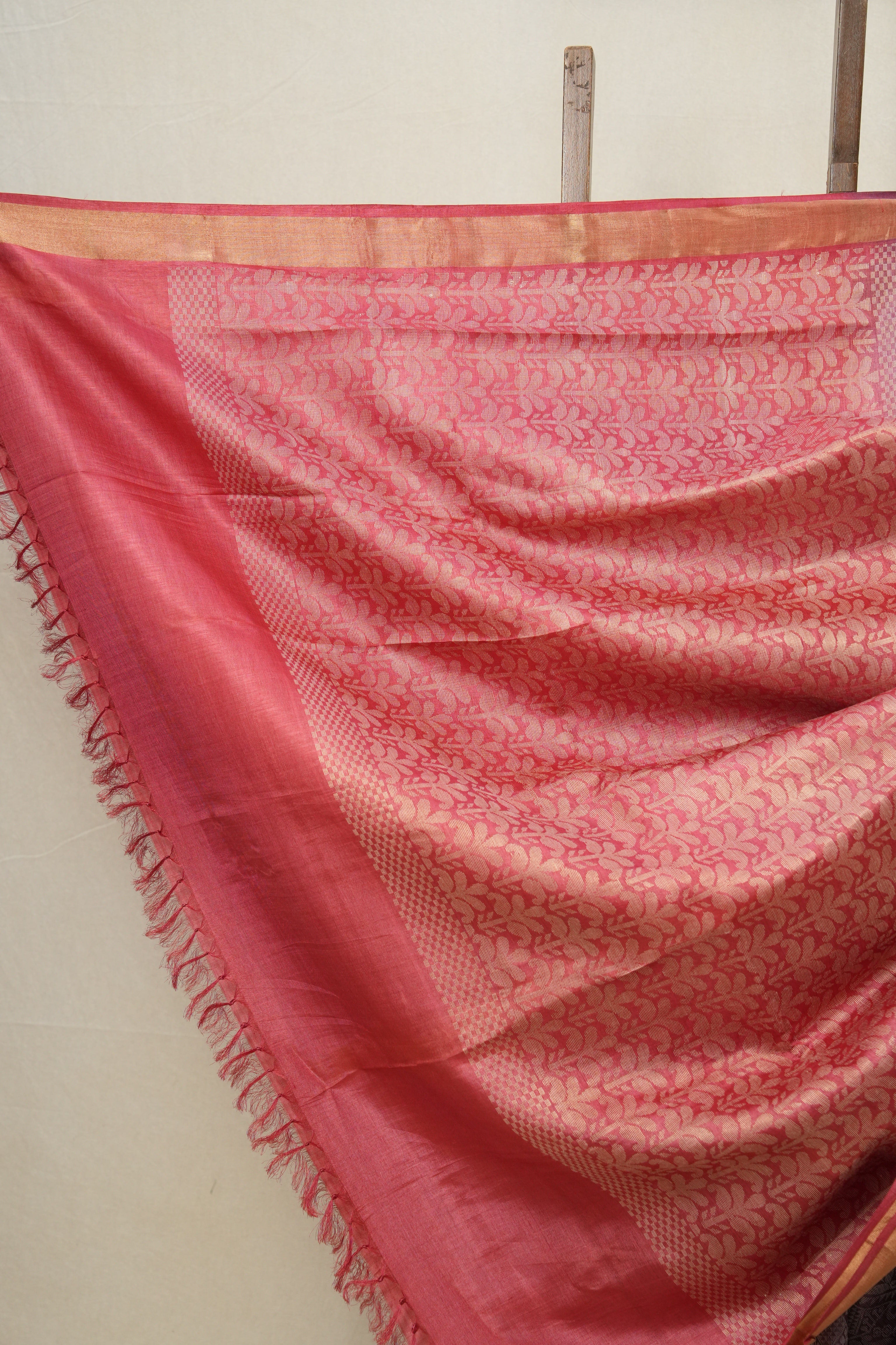 Purple Kosa Tussar Silk Saree - SRPKTSS754