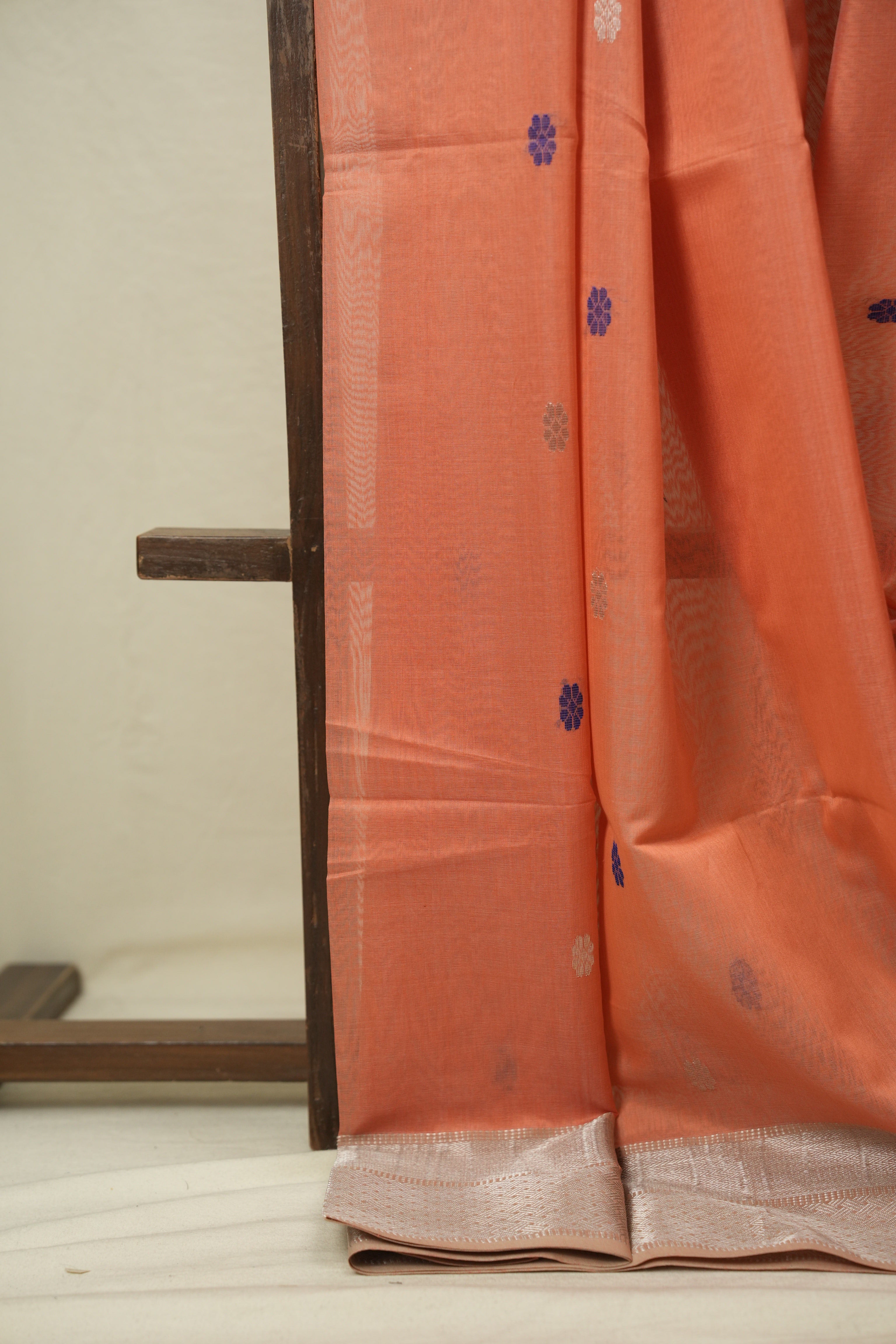 Peach Maheshwari Saree - SRPMS1182