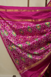 Yellow Pochampalli Silk Ikat Saree - SRYPSIS305